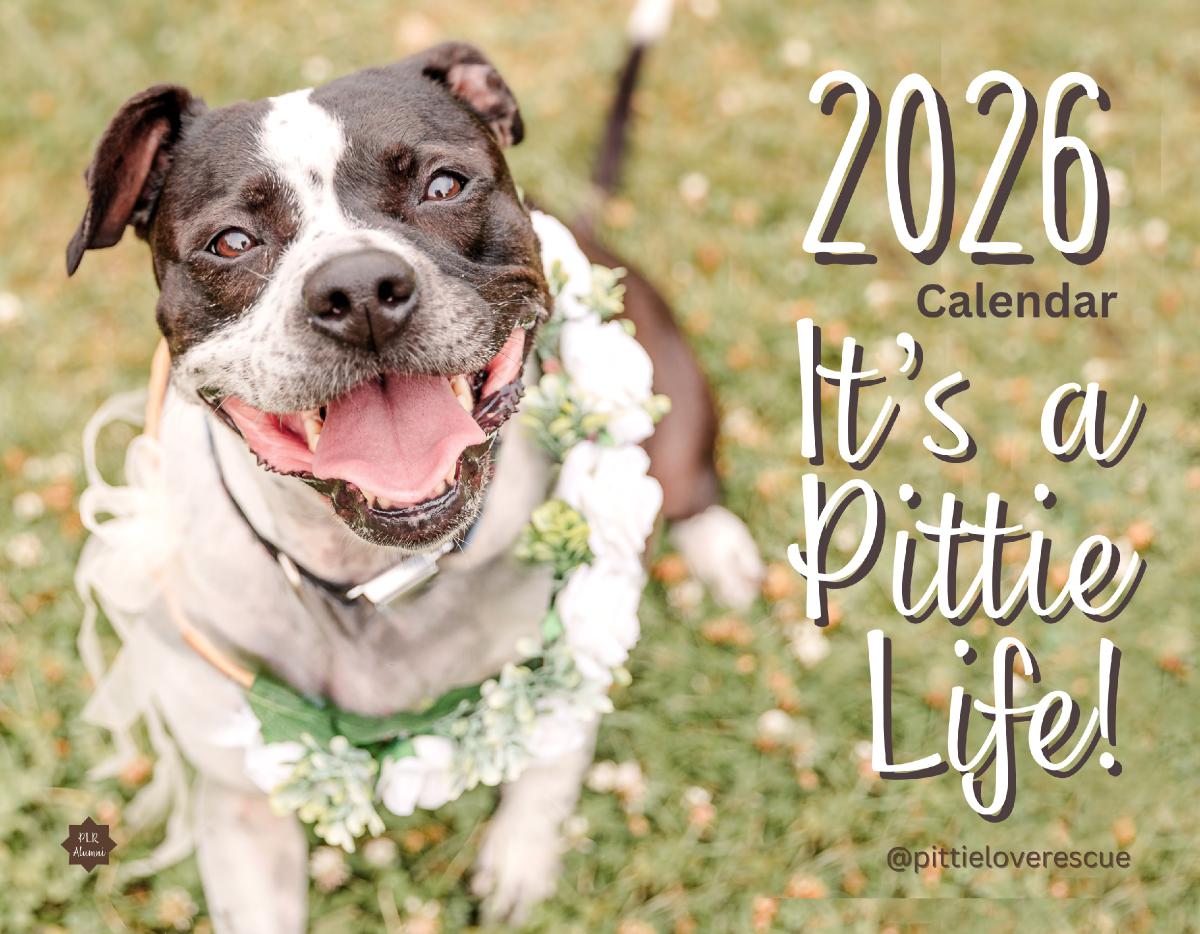 It's a Pittie Life! 2026 Rescue Pit Bull Calendar