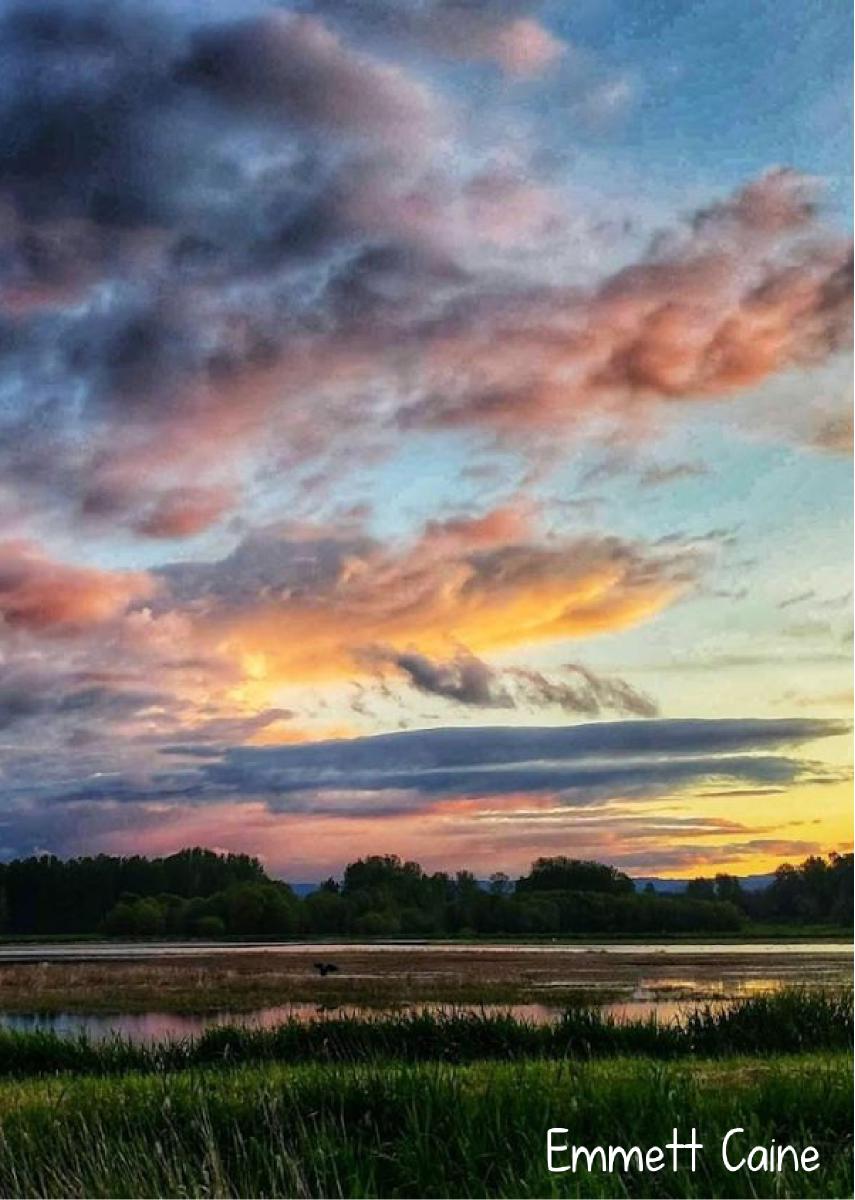 2022 Stormy Refuge Sunset photo card