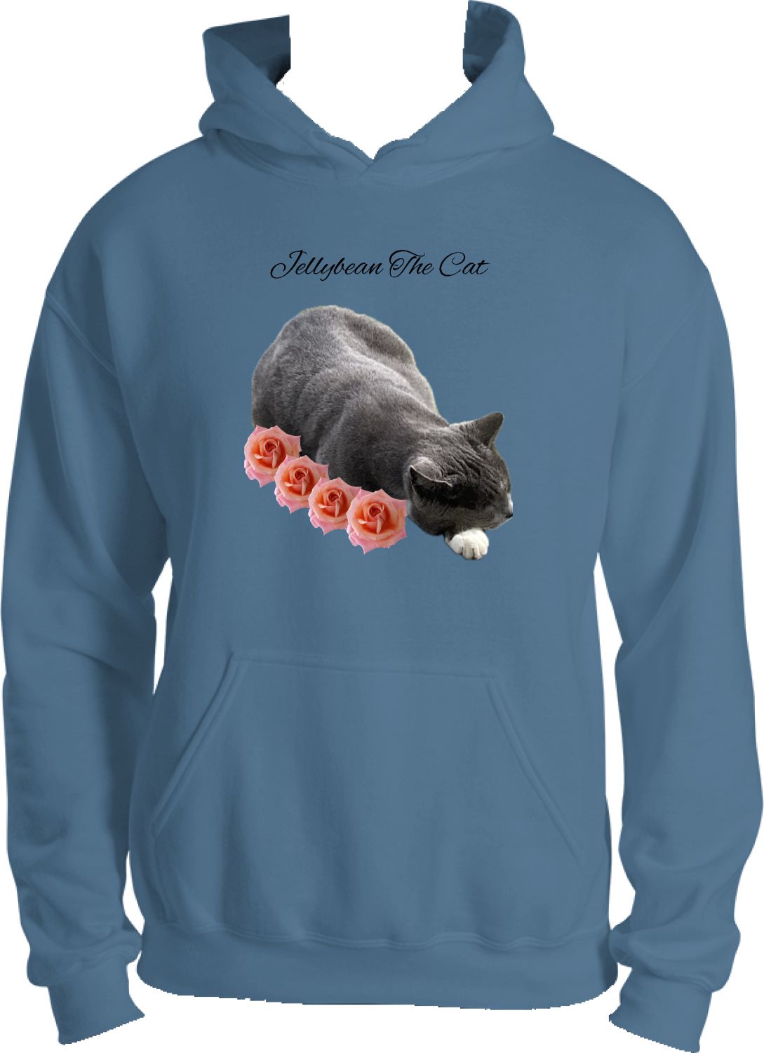 Jellybean Hoodie Indigo 1