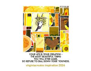 virginiacreates inspiration 2026 wall calendar