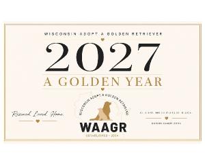Wisconsin Adopt a Golden Retriever 2027 Calendar