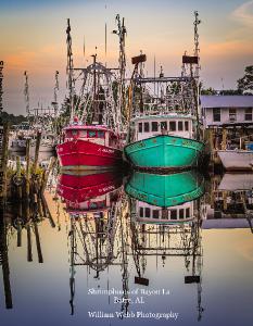 Shrimpboats of Bayou La Batre by William Webb
