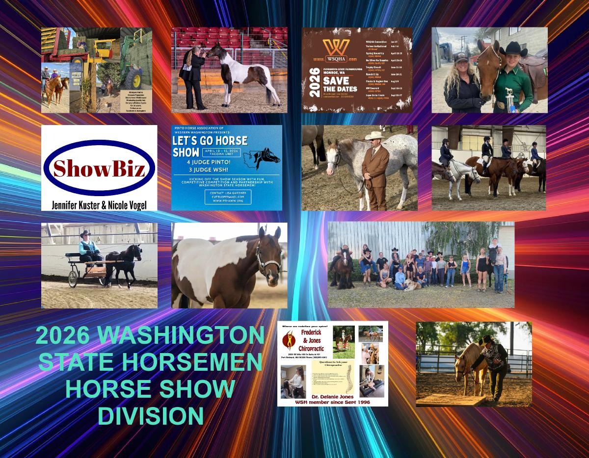 2026 WSH HORSE SHOW DIVISION CALENDAR
