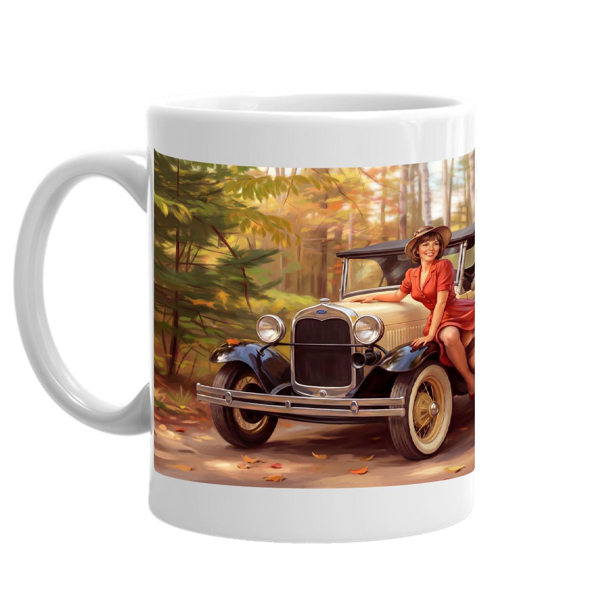 Shay Roadster (Model A Ford) pinup girl mug
