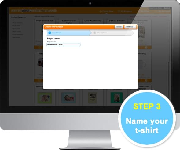 enter a project name